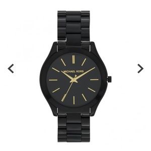 Michael Kors Slim Runway Black Watch